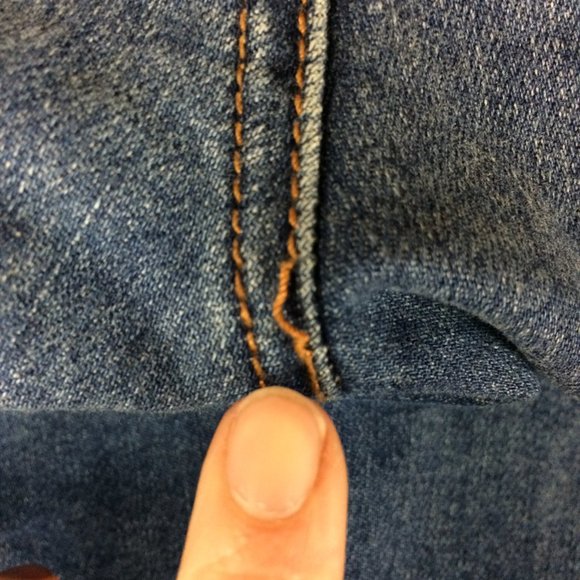 **SOLD** #5087 Destructed Skinny Denim Jeans  Sz 6 - Picture 8 of 8